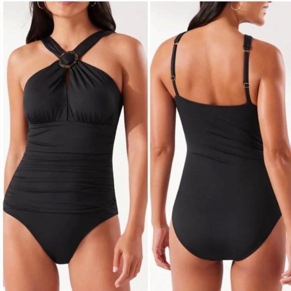 Tommy Bahama Other - Tommy Bahama Sun Cat Over The Shoulder One Piece Tummy Control 14